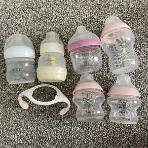 Assorted baby bottles lot bundle Tommee Tippee, Avent, MAM, Brezza